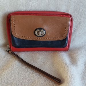 Coach Colorblock Wallet Wristlet
